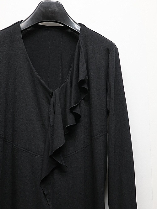 (ͽ���ʡ�3��4������ͽ��/kiryuyrik������奦����奦/BEATENJIKU W-Frill-V-Neck-T/Black