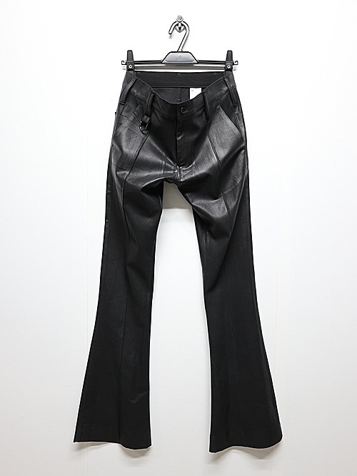 (ͽ���ʡ�7��8������ͽ��/kiryuyrik������奦����奦/Coating High Tension Jersey Flare Skinny Slacks/Black