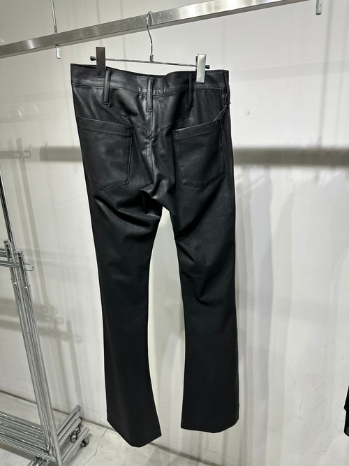 (ͽ���ʡ�7��8������ͽ��/kiryuyrik������奦����奦/Coating High Tension Jersey Flare Skinny Slacks/Black