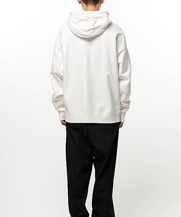 Maison MIHARA YASUHIRO���᥾�� �ߥϥ�䥹�ҥ�/French Terry  LEON PRINTED SWEAT HOODIE/WHITE