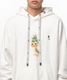 Maison MIHARA YASUHIRO���᥾�� �ߥϥ�䥹�ҥ�/French Terry  LEON PRINTED SWEAT HOODIE/WHITE