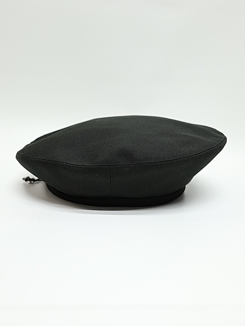 Ground Y�����饦��ɥ磻/NEWERA COTTON BERET GY LOGO BLK WHT/BLACK.