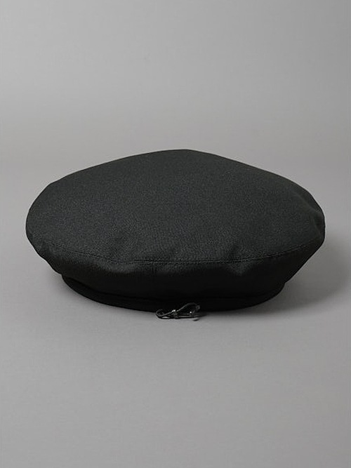 Ground Y�����饦��ɥ磻/NEWERA COTTON BERET GY LOGO BLK WHT/BLACK.