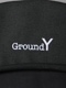 Ground Y�����饦��ɥ磻/NEWERA COTTON BERET GY LOGO BLK WHT/BLACK.