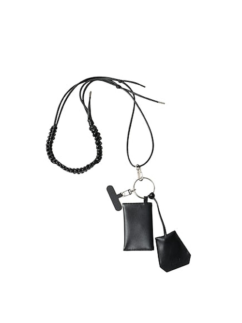 Ground Y�����饦��ɥ磻/COW LEATHER MULTI STRAP/BLACK