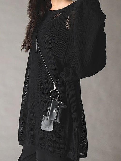 Ground Y�����饦��ɥ磻/COW LEATHER MULTI STRAP/BLACK