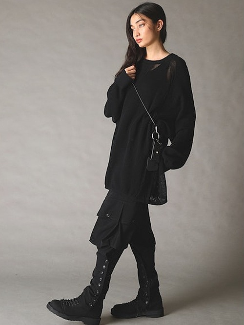 Ground Y�����饦��ɥ磻/COW LEATHER MULTI STRAP/BLACK