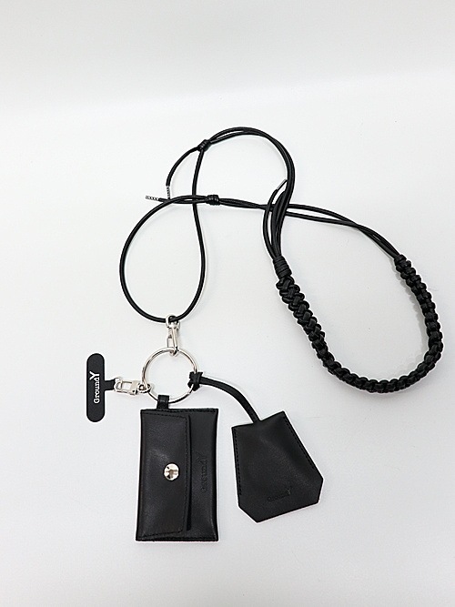 Ground Y�����饦��ɥ磻/COW LEATHER MULTI STRAP/BLACK