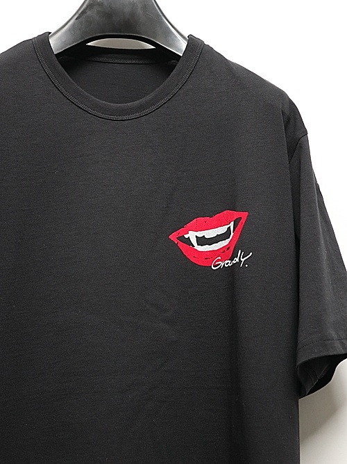 Ground Y�����饦��ɥ磻/26/- JERSEY LIP T-SHIRT/BLACK