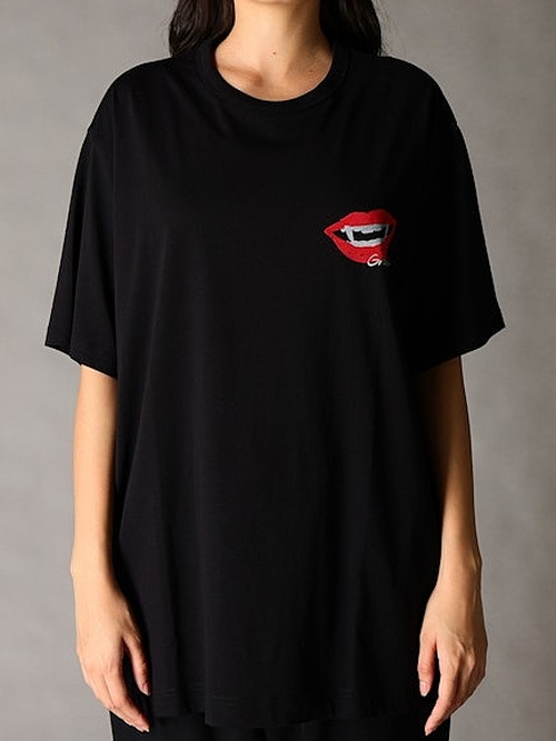 Ground Y�����饦��ɥ磻/26/- JERSEY LIP T-SHIRT/BLACK