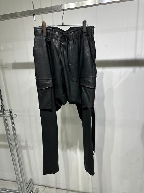 (ͽ���ʡ�7��8������ͽ��/kiryuyrik������奦����奦/Coating High Tension Jersey Saruel Pants/Black
