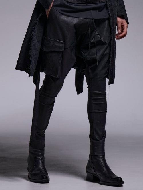 (ͽ���ʡ�7��8������ͽ��/kiryuyrik������奦����奦/Coating High Tension Jersey Saruel Pants/Black