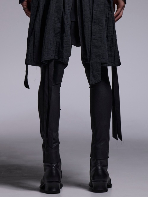 (ͽ���ʡ�7��8������ͽ��/kiryuyrik������奦����奦/Coating High Tension Jersey Saruel Pants/Black