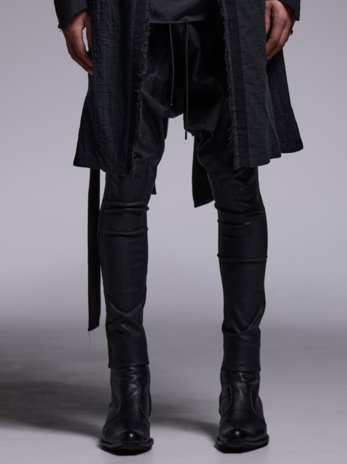 (ͽ���ʡ�7��8������ͽ��/kiryuyrik������奦����奦/Coating High Tension Jersey Saruel Pants/Black