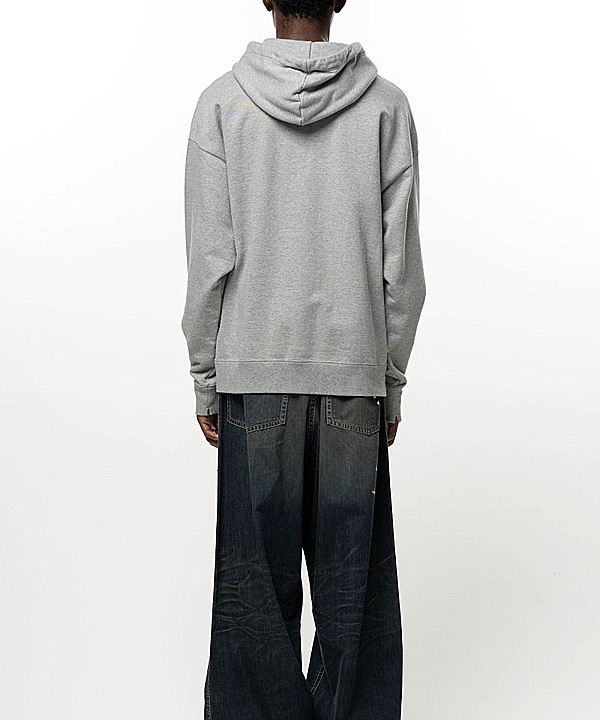 Maison MIHARA YASUHIRO���᥾�� �ߥϥ�䥹�ҥ�/French Terry  LEON PRINTED SWEAT HOODIE/GRAY
