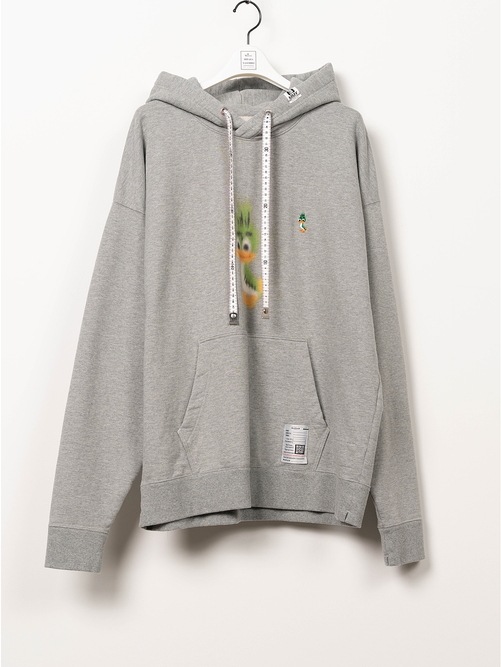 Maison MIHARA YASUHIRO���᥾�� �ߥϥ�䥹�ҥ�/French Terry  LEON PRINTED SWEAT HOODIE/GRAY