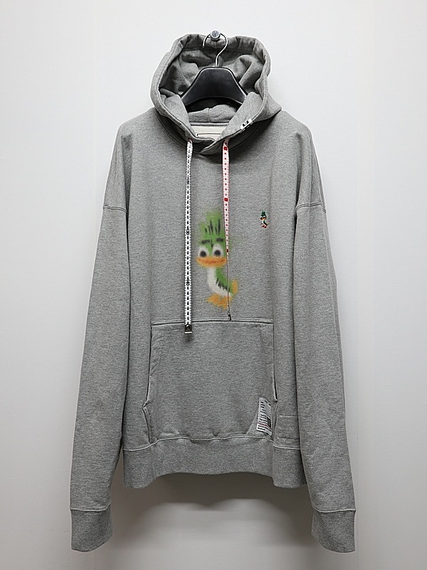 Maison MIHARA YASUHIRO���᥾�� �ߥϥ�䥹�ҥ�/French Terry  LEON PRINTED SWEAT HOODIE/GRAY