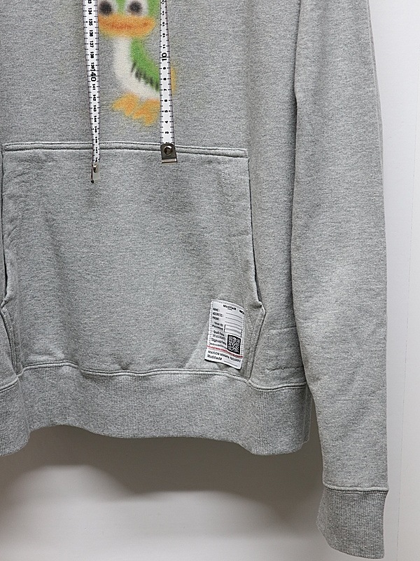 Maison MIHARA YASUHIRO���᥾�� �ߥϥ�䥹�ҥ�/French Terry  LEON PRINTED SWEAT HOODIE/GRAY