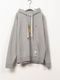 Maison MIHARA YASUHIRO���᥾�� �ߥϥ�䥹�ҥ�/French Terry  LEON PRINTED SWEAT HOODIE/GRAY