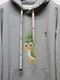Maison MIHARA YASUHIRO���᥾�� �ߥϥ�䥹�ҥ�/French Terry  LEON PRINTED SWEAT HOODIE/GRAY