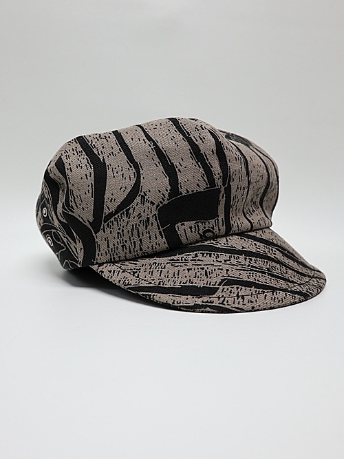 �㴰���nude:masahiko maruyama ���̡���:�ޥ��ҥ��ޥ���/Linen Viyella Pigmant Print CASQUETTE/Black-Beige