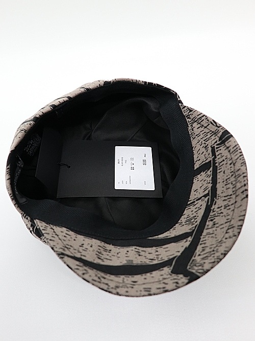 �㴰���nude:masahiko maruyama ���̡���:�ޥ��ҥ��ޥ���/Linen Viyella Pigmant Print CASQUETTE/Black-Beige