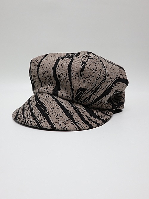 �㴰���nude:masahiko maruyama ���̡���:�ޥ��ҥ��ޥ���/Linen Viyella Pigmant Print CASQUETTE/Black-Beige