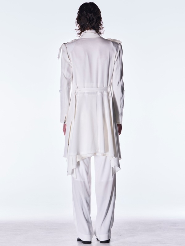 (ͽ���ʡ�8������9������ͽ��/kiryuyrik������奦����奦/Back Satin Goth Jacket��/White