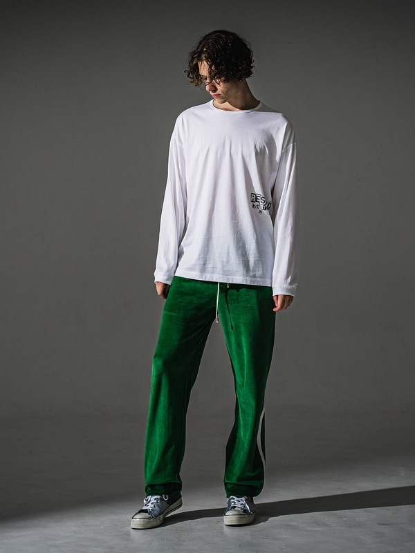 RESOUND CLOTHING���ꥵ����ɥ���������/LOOSE FIT uk over longsleave Tee/WHITE