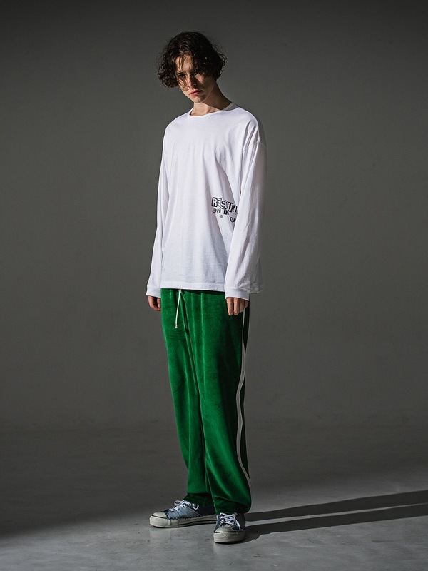 RESOUND CLOTHING���ꥵ����ɥ���������/LOOSE FIT uk over longsleave Tee/WHITE