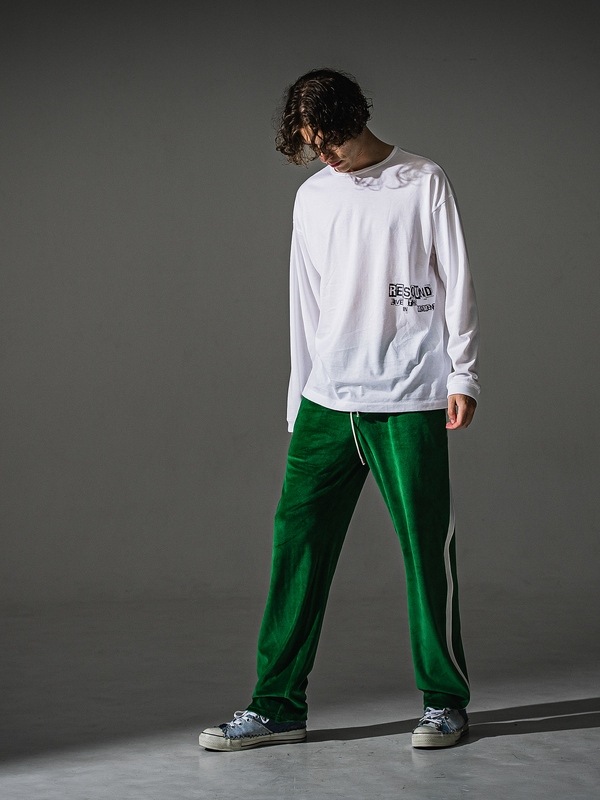 RESOUND CLOTHING���ꥵ����ɥ���������/LOOSE FIT uk over longsleave Tee/WHITE