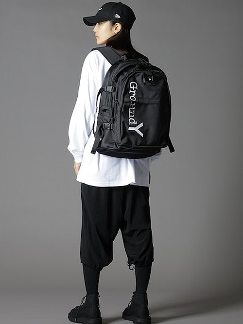 SALE20%OFF/Ground Y饦ɥ磻/NEWERA POLYESTER CARRIE PACK GY LOGO BLK WHT/BLACK