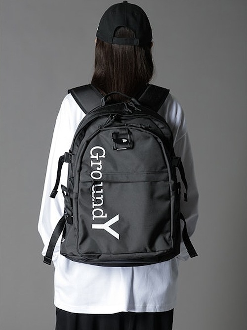 SALE20%OFF/Ground Y饦ɥ磻/NEWERA POLYESTER CARRIE PACK GY LOGO BLK WHT/BLACK