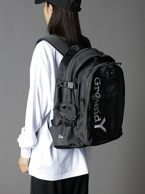 SALE20%OFF/Ground Y饦ɥ磻/NEWERA POLYESTER CARRIE PACK GY LOGO BLK WHT/BLACK