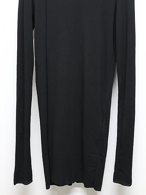 JULIUSꥦ/COTTON HIGH TWIST RIB CUT & SEWN5/BLACK
