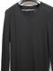 JULIUSꥦ/COTTON HIGH TWIST RIB CUT & SEWN5/BLACK