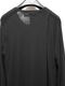 JULIUSꥦ/COTTON HIGH TWIST RIB CUT & SEWN5/BLACK