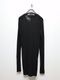 JULIUSꥦ/COTTON HIGH TWIST RIB CUT & SEWN5/BLACK