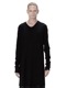 JULIUSꥦ/COTTON HIGH TWIST RIB CUT & SEWN5/BLACK
