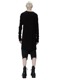 JULIUSꥦ/COTTON HIGH TWIST RIB CUT & SEWN5/BLACK