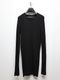 JULIUSꥦ/COTTON HIGH TWIST RIB CUT & SEWN5/BLACK