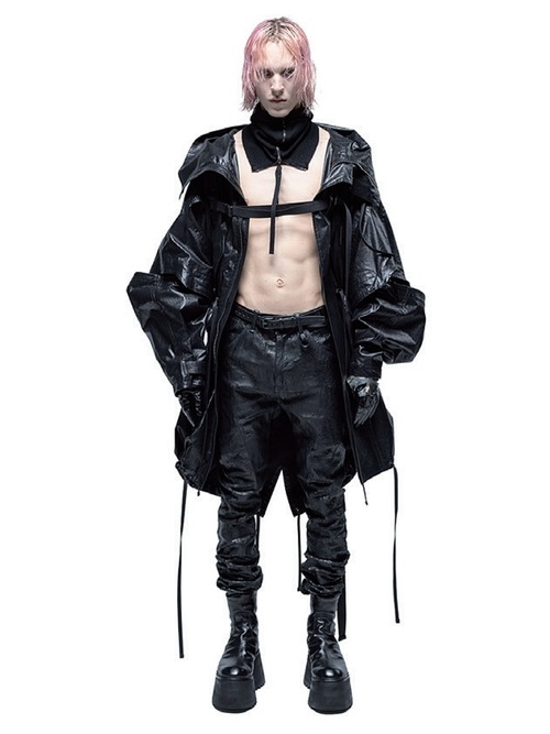 (ͽ)89ͽ/JULIUSꥦ/COATED COW SKIN ACCESSORY13/BLACK