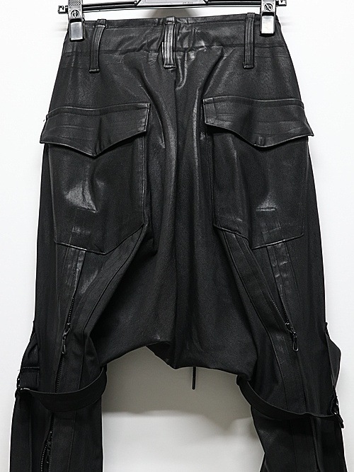 (ͽʡ121ͽ/kiryuyrik奦奦/Coating High Tension Jersey Saruel Bondage Pants/Black