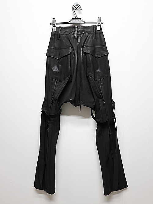 (ͽʡ121ͽ/kiryuyrik奦奦/Coating High Tension Jersey Saruel Bondage Pants/Black