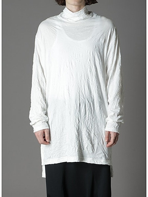 Ground Y�����饦��ɥ磻/CATCH WASHER BIG TURTLENECK T-LONG SLEEVES/BLACK