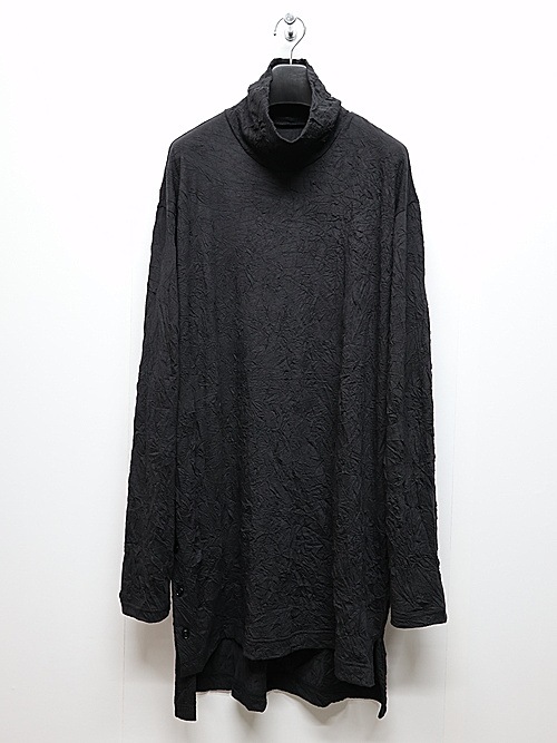 Ground Y�����饦��ɥ磻/CATCH WASHER BIG TURTLENECK T-LONG SLEEVES/BLACK