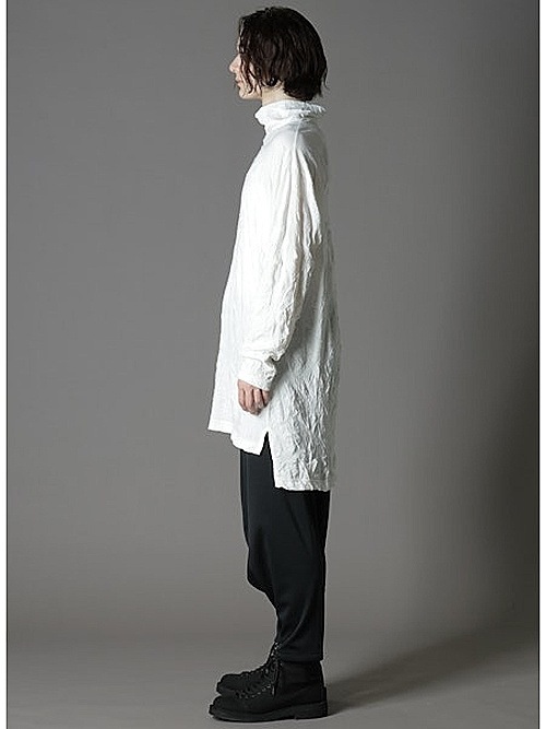 Ground Y�����饦��ɥ磻/CATCH WASHER BIG TURTLENECK T-LONG SLEEVES/BLACK