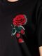 Ground Y�����饦��ɥ磻/26/- JERSEY ROSE T-SHIRT/BLACK