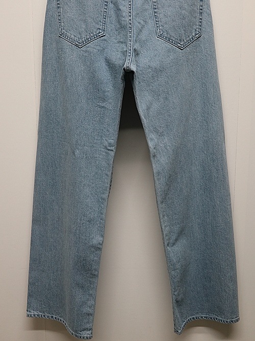 LAD MUSICIAN����å� �ߥ塼�������/12oz BLEACH DENIM STRAIGHT PANTS/FADE BLUE