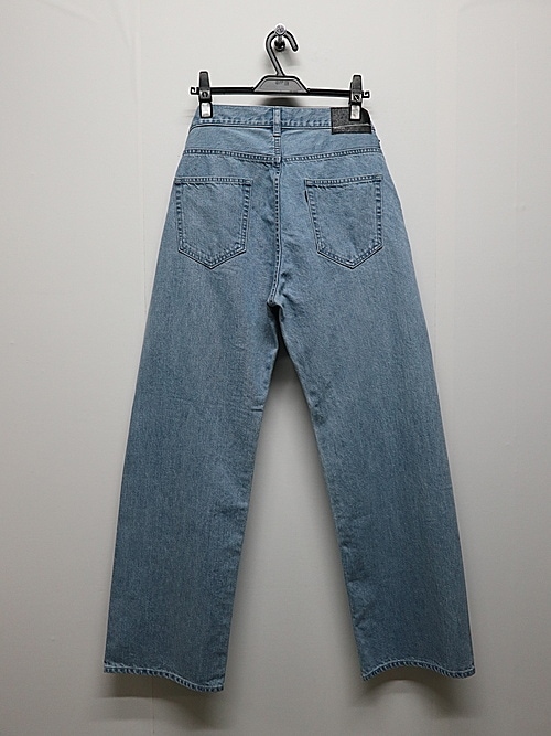 LAD MUSICIAN����å� �ߥ塼�������/12oz BLEACH DENIM STRAIGHT PANTS/FADE BLUE